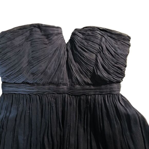 J Crew Navy Nadia 100% Silk Strapless Dress  Size 8 - Picture 10 of 12